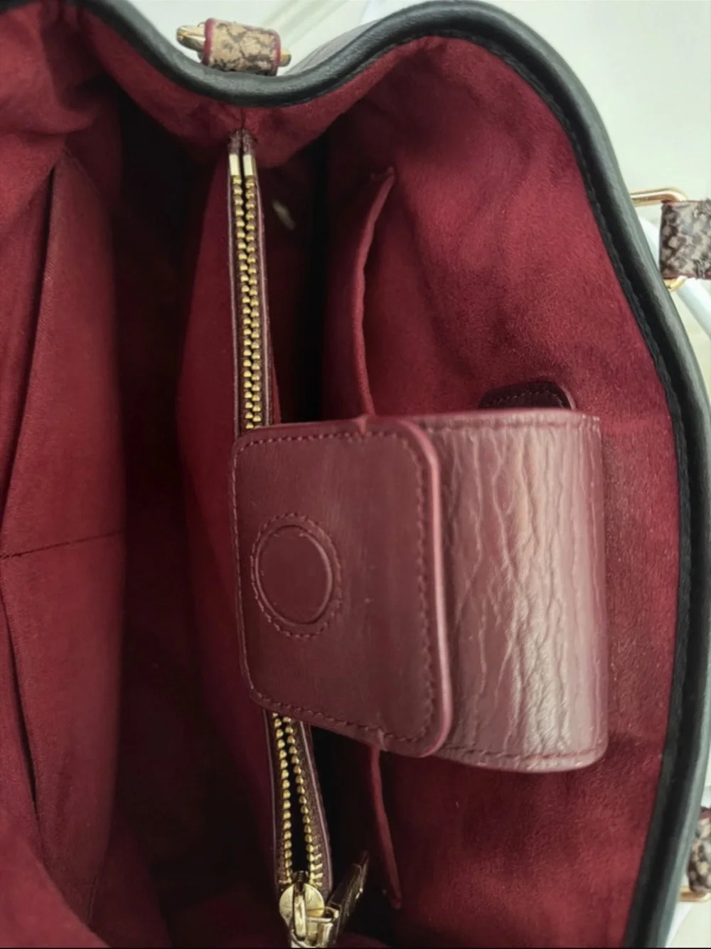 Coach Brown Signature Canvas Satchel with Black Accents
